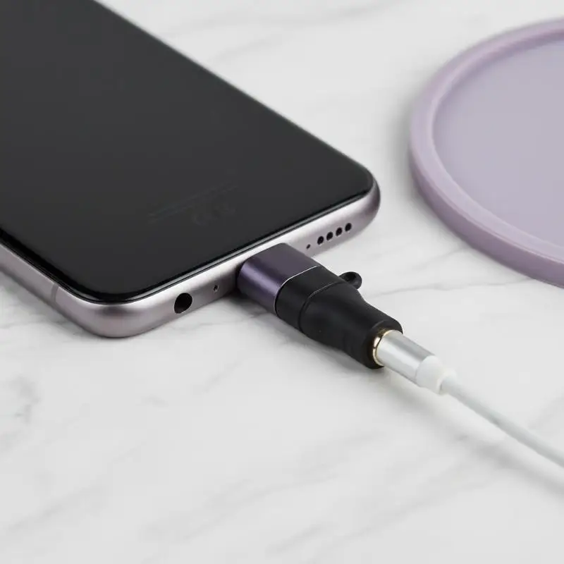 C타입 디지털-3.5mm 아날로그 오디오 어댑터, 음악 애호가를 위한 고음질 사운드, 일상적인 청취에 적합