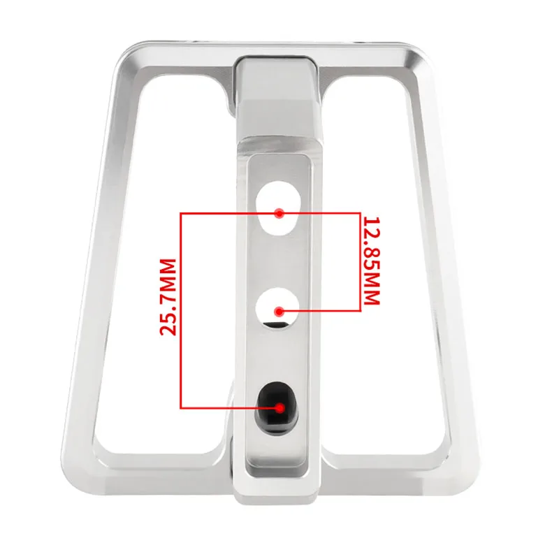 Staffa Portapacchi Anteriore In Alluminio Per Bici Pieghevole Brompton – 3 Fori – Blu - 4