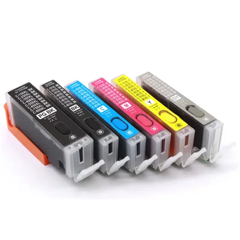 NEW 5Color 6Color PGI-150 CLI-151 Refillable Ink Cartridge compatible for Canon PIXMA MG6310 MG7110 MG7510 iP8710 Ix6810 Printer