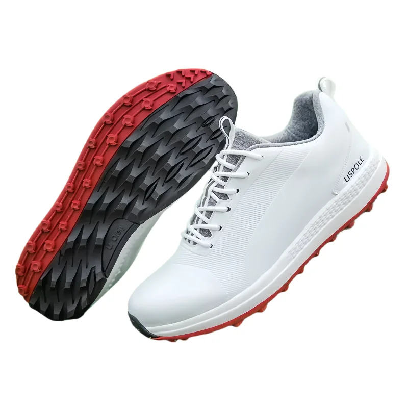 Golf Shoes Men - Waterproof Outdoor Sport Sneakers with Anti-Slip Sole Lightweight Breathable Upper for Beginners Leisure Sports
