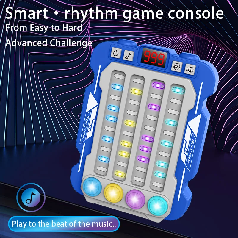 Christmas Gift Musical Rhythm Electronic Board Game Kids Toys Lighting Music Quick Push Button Table Game Machine Montessori Toy 6
