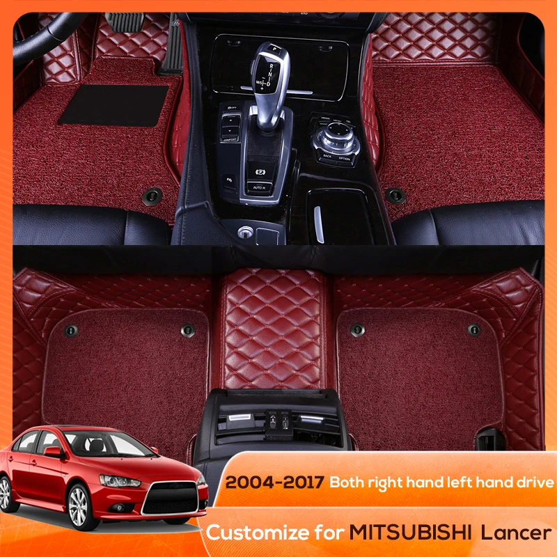 

Custom Fit Car Floor Mat for MITSUBISHI Lancer Accessories Interior ECO Durable Thick Carpet Customize for Left and Right Drive