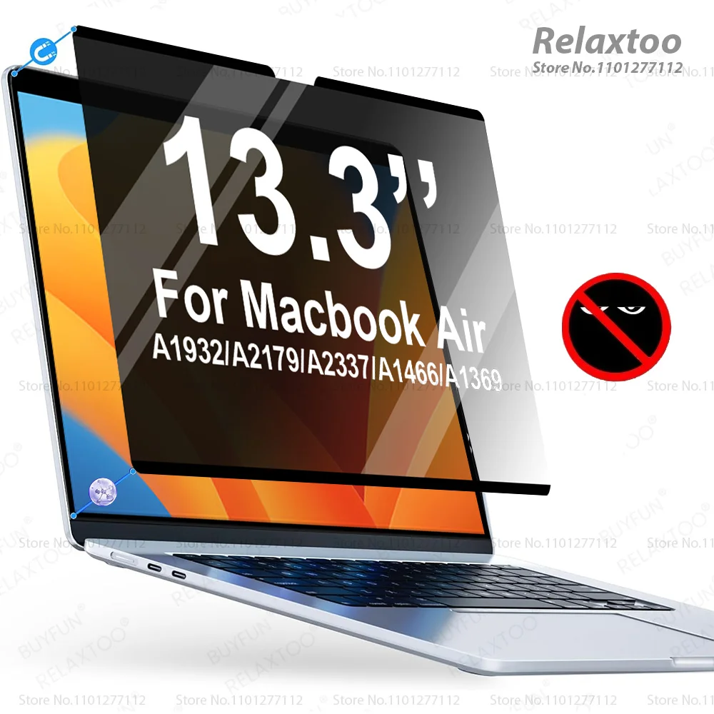 Антибликовая Магнитная Защитная пленка для экрана Macbook Air 13 13,3 дюйма A1932/A2179/A2337/A1466/A1369