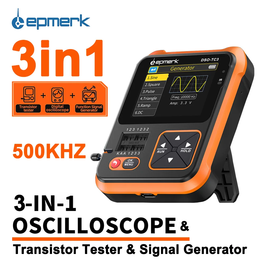 Lepmerk DSOTC3 Digital Oscilloscope Transistor Tester Function Signal