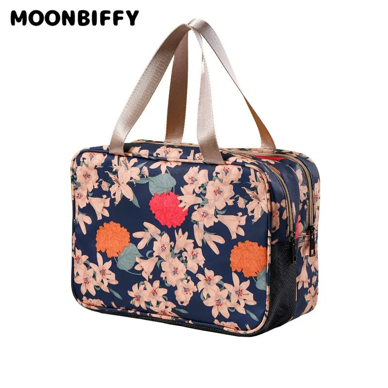 

Cosmetic Bag Portable Double-layer Large Capacity Storage Bag Travel Handbag Wet and Dry Separation Waterproof Toiletries Bag