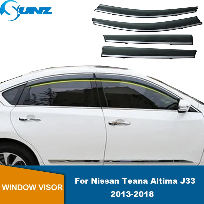 Side Window Deflector For Nissan Teana Altima J33 2013 2014 2015 Car Window Visor Sun Rain Deflector Guard SUNZ