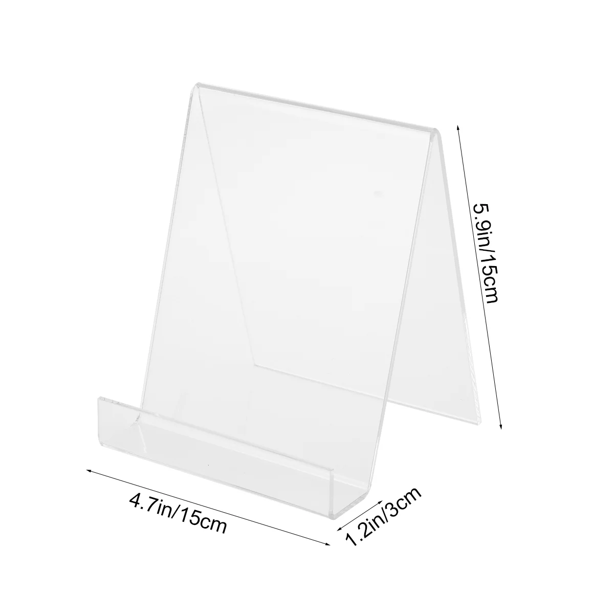 Easel Book Holder Rack Stand Literature Document Brochure Holder Clear Transparent Book Shelf Record Display Stand A5 4