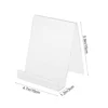 Easel Book Holder Rack Stand Literature Document Brochure Holder Clear Transparent Book Shelf Record Display Stand A5 4