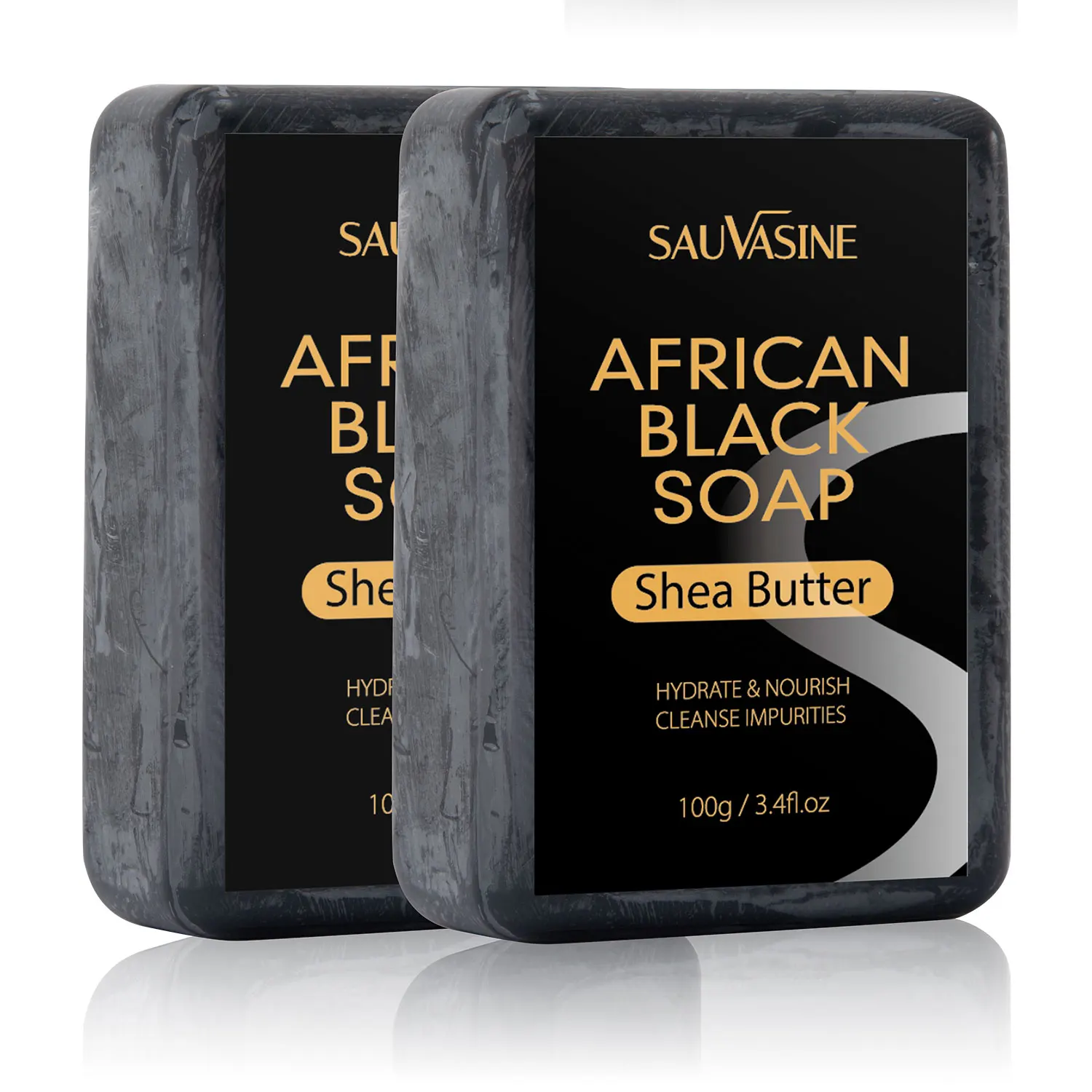 100g African Black Soap Acne Treatment Deep Cleaning Exfoliate Facial Moisturizing Skin Smoothing Face Soap for Skin Care 3