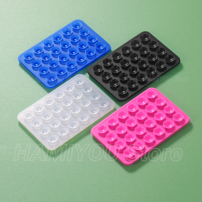 5/1Pc Multifunctional Mobile Phone Silicone Suction Cup Square Holder Stand Octobuddy Anti Slip Btacket Rubber Suction Pad Mount