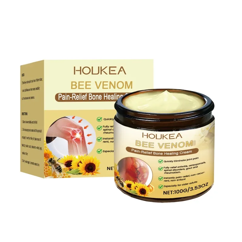 Bee Venom Pain-Relief Bone Healing Cream Relieves Pain Lumbar Plaster Joint Shoulder Neck Pain Massage Care Personal Health Care