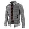 Thickened Fleece Stand Collar Men's Open Cardigan Winter Casual Wear Comfortable Soft Fabric High Quality Chinese Manufacturer
