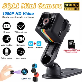 SQ11 Mini Camera HD 720P 1080P Security IP Camera Camcorder Motion DVR Card Direct Recording Camera Sport DV Video Small Monitor 1