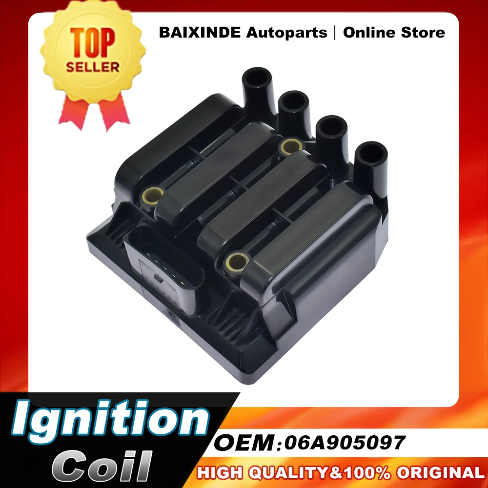 

1 шт. OEM 06A905097 06A905104 06A905097A UF484 Катушка зажигания для Skoda OCTAVIA (1U2) 1996-2010 Новые оригинальные автомобильные аксессуары