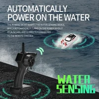 2.4G RC Boat 30KM/H 4CH High Speed Remote Control Ship Boat Rowing Waterproof Capsize Reset RC Racing Boat Speedboat Boy toy 2