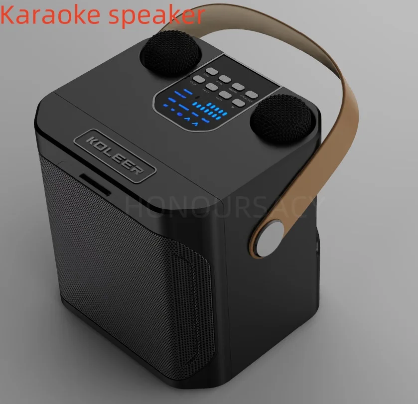 

Karaoke Bluetooth Speaker Subwoofer with Wireless Microphone Stereo Surround Column Portable Outdoor Music Rhythm Caixa De Som