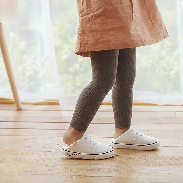 봄 가을 아기 소년 소녀 바지 신생아 소녀 레깅스 스타킹 코튼 스트레치 어린이 어린이 뜨개질 바지 0 ~ 6 년