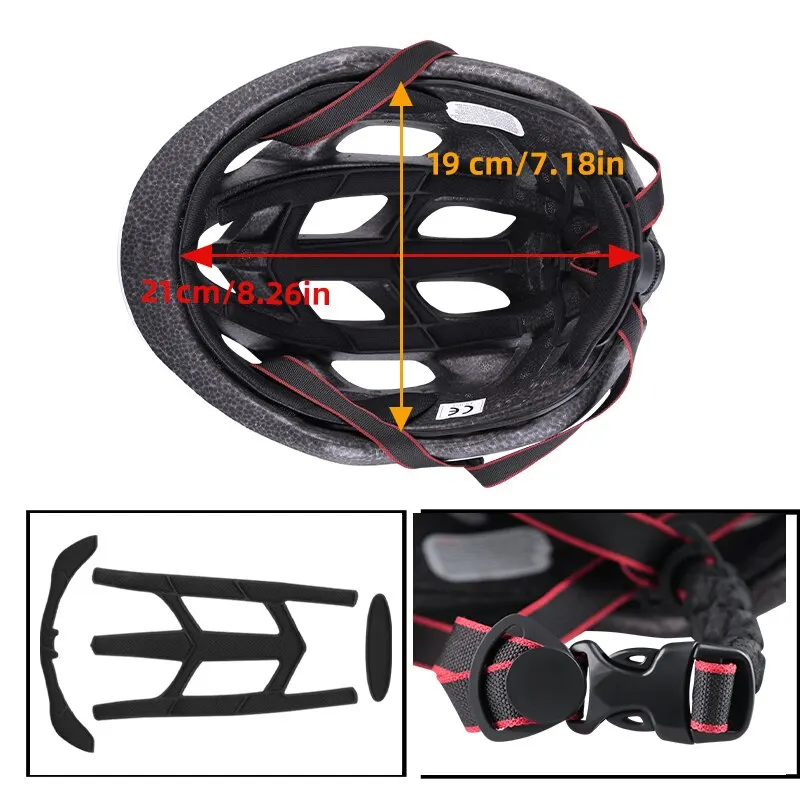2024 Casque De Vélo À Gradation Avec Lumière LED Rechargeable