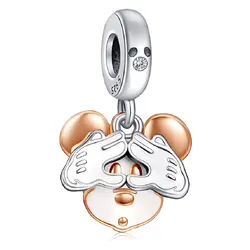 Potdemiel Pure Silver Card Charm Pendant (Brushed Nickel)