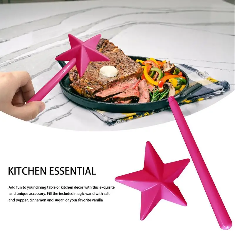 Salt And Pepper Shakers Magic Star Wands for Home Kitchen
