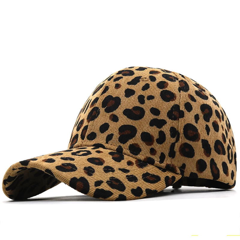 

Зимняя Вельветовая бейсбольная кепка с леопардовым принтом унисекс, винтажная бейсбольная кепка для женщин и мужчин, Регулируемая Кепка в стиле хип-хоп, бейсболка