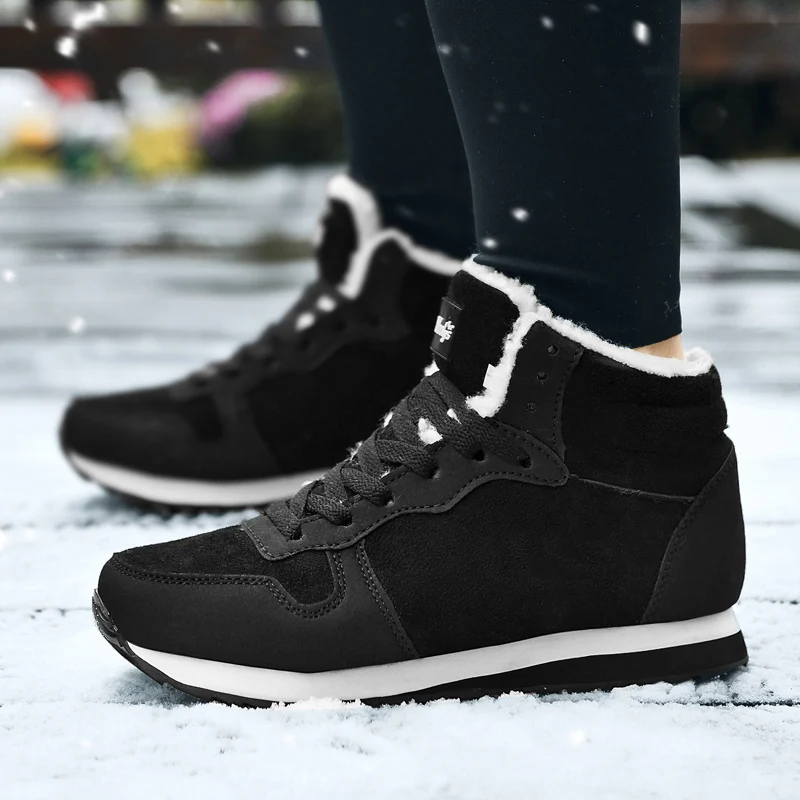 Women Comfortable Winter Boots Warm Snow Waterproof Unisex Ankle Men Shoes women snow boots