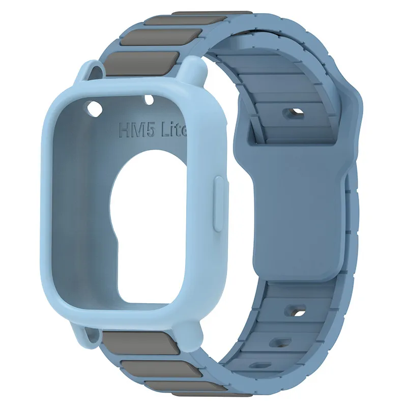 Silicone Protective Case and Strap for Smartwatch - Hollow Out Design