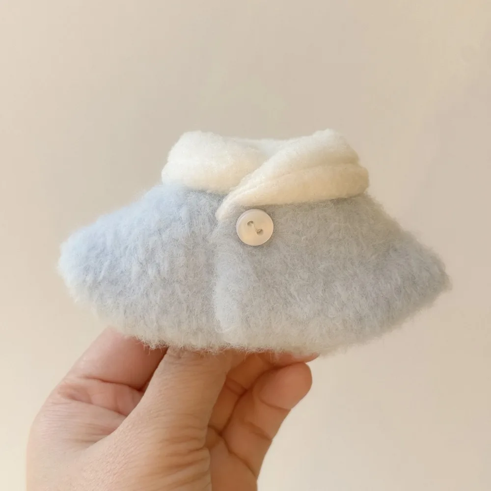 Macaron Outfit Doll Clothes Checkered Doll Dress Up Accessory Cloak Cotton Stuffed Doll for 10~15cm Doll