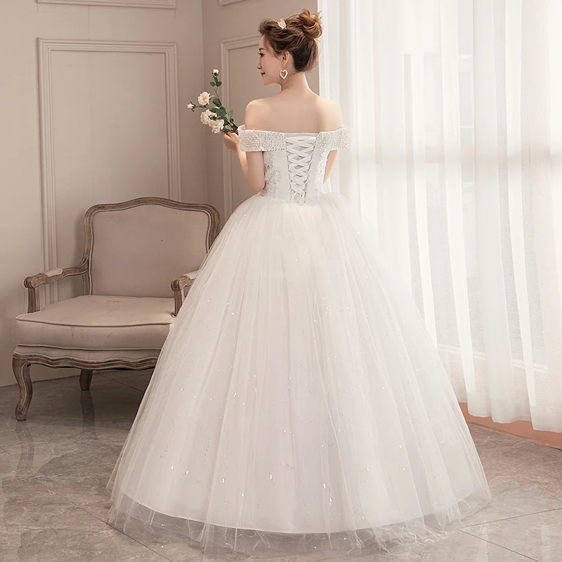 PRXD-625#Wedding Dress Wholesale Lace up Embroidery Bride Marriage Dresses White Ball Gown Factory Christmas Carnival Plus Size 3