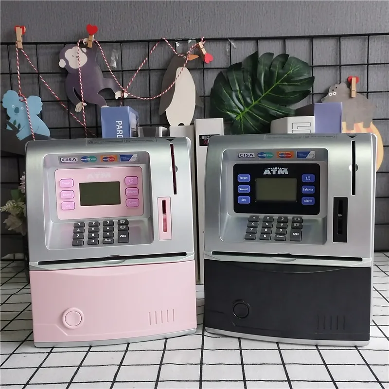 Children Smart Piggy Bank Simulation ATM Savings and Withdrawal Machine with English voice 4