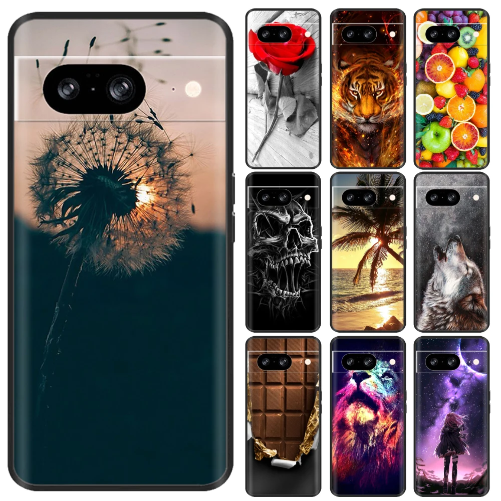 Per Google Pixel 8A Pixel8 8 Pro Custodia In Silicone Nero Tpu Cover Morbida Per Google Pixel 8 Pro Custodie Pixel8A Cover Protettiva