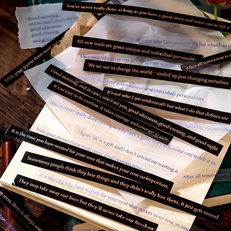 

Бронзирующая простая английская фраза в стиле ретро, ПВХ наклейка для скрапбукинга, сделай сам, декоративный материал, коллаж, украшение для дневника, нежелательного журнала