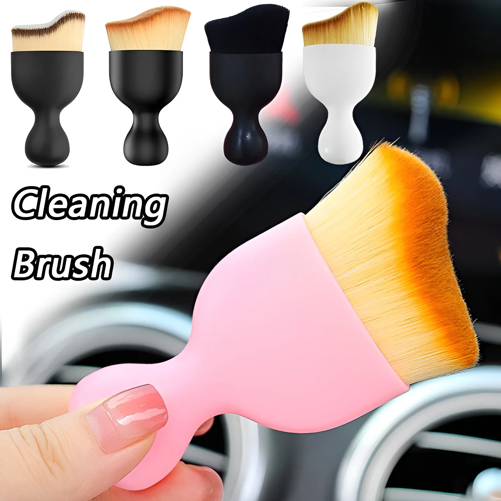 

Car Interior Cleaning Brush Car Detailing Brush Tool Dashboard Air Conditioning Outlet Gap Dust Removal Brush Car Cleaning Tools