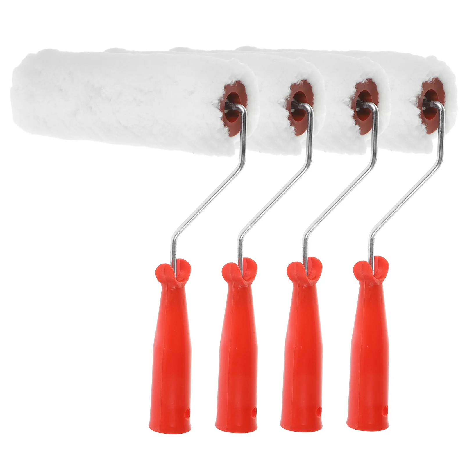 

4 Pcs High Density Roller Brush 8 Inch Paint Rollers Wall Painting Supplies for Polyester House Ceiling Cabinet