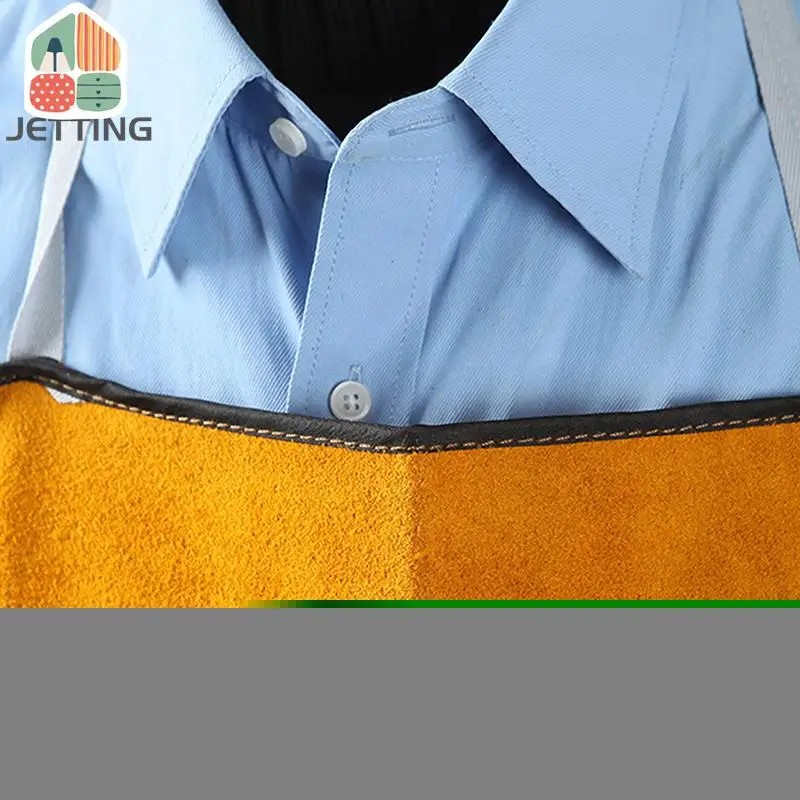 튼튼한 가죽 용접 앞치마, 소가죽 블랙스미스 앞치마, 내화성 자동차 수리 작업 용접기