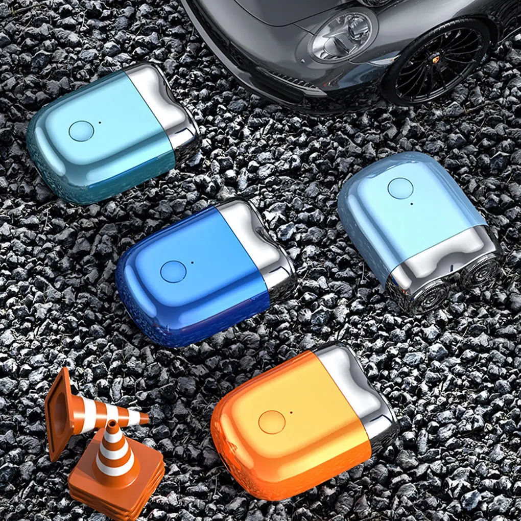 Mini Portable Electric Shave Razor Beard Trimmer Shaver Double Head Men's Beard Razor IPX7 Waterproof Use Pocket