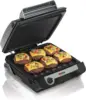 4-in-1 Indoor Grill & Electric Griddle Combo with Bacon Cooker, Opens Flat to Double Cooking Surface, Removable Nonstick Plates 1