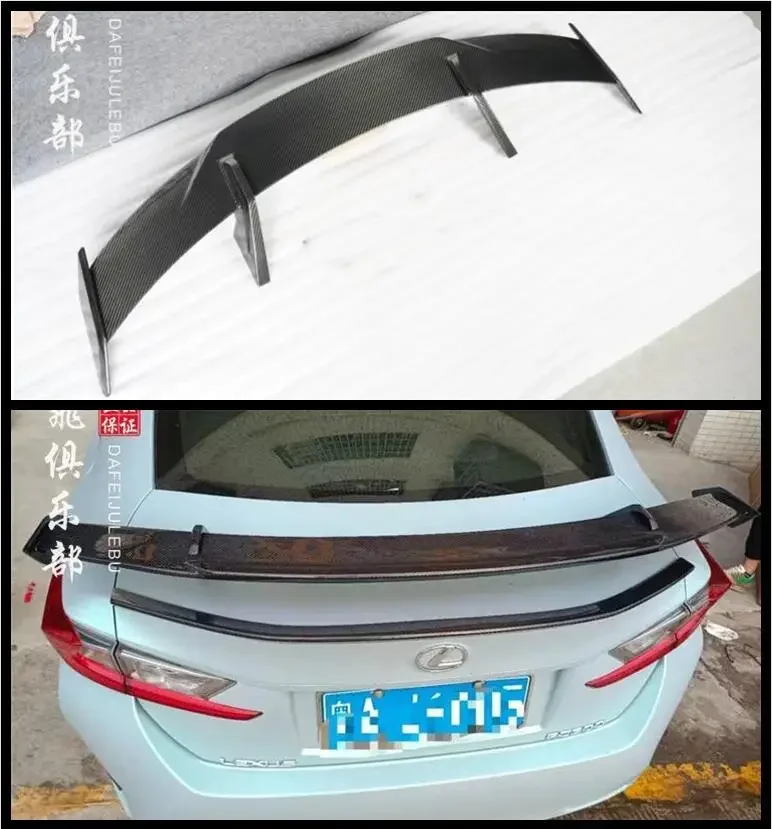 

REAL CARBON FIBER REAR LIP WING TRUNK LIP SPOILER For Lexus RC RC200t RC300 RC350 F-Sport 2015-2021