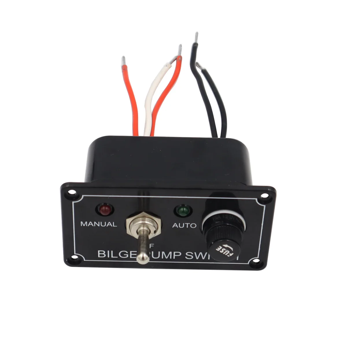 

Rocker Toggle Switch Panel Bilge Pump Auto Off Manual Switch Panel Fit For RV Retrofit Switch Panel For Car And Boats
