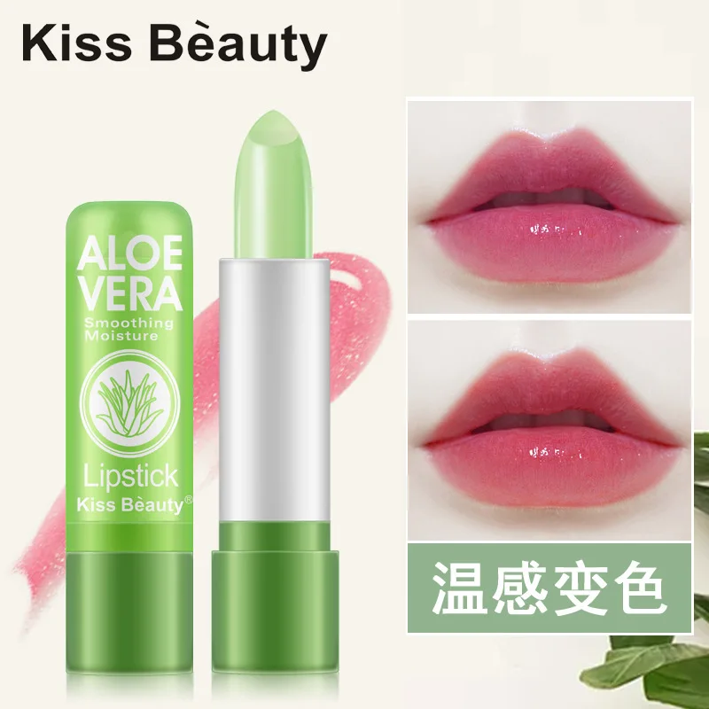 

Kiss beauty cross-border aloe lipstick color changing lipstick