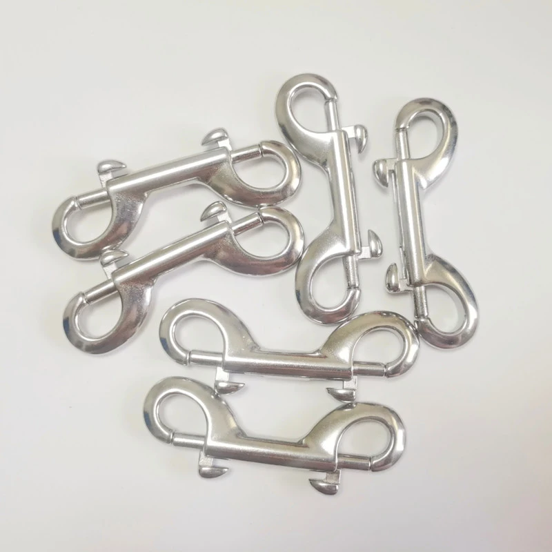 316 Stainless Steel Diving Double End Bolt Snap Hook Clips/ Dog Chain