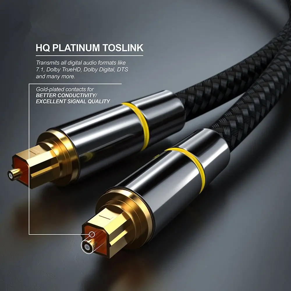 

Durable Speaker Wire Coaxial Wire Digit Audio Adapter Wire Fiber Cable Audio Connection Cord Optical Fiber Optic Audio Cable