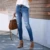 Denim Pant Women Jeans Vintage Pencil Pants Slim Fit High Waist Straight Hole Trousers Y2k Streetwear Elegant Work Casual Spring
