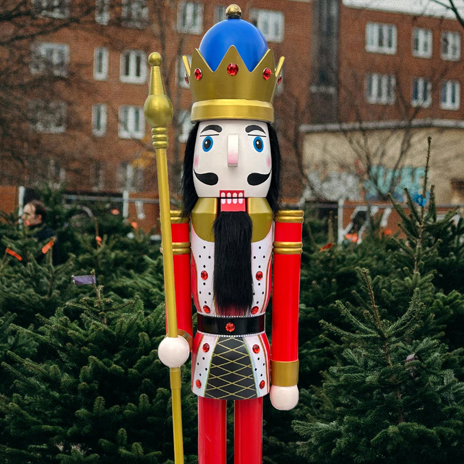 

Крепкий Деревянный гайковерт CDL, 6 футов, красный и белый, King, сохраняет скипетр для праздничного украшения K11