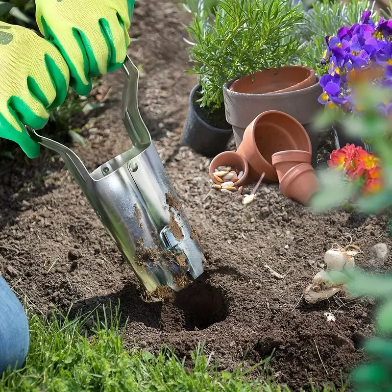 Agricultural Seedling Tube Transplanter Garden Handheld Planting Machine Parts Flower Transplanting Extractor Tool Lawn mowing