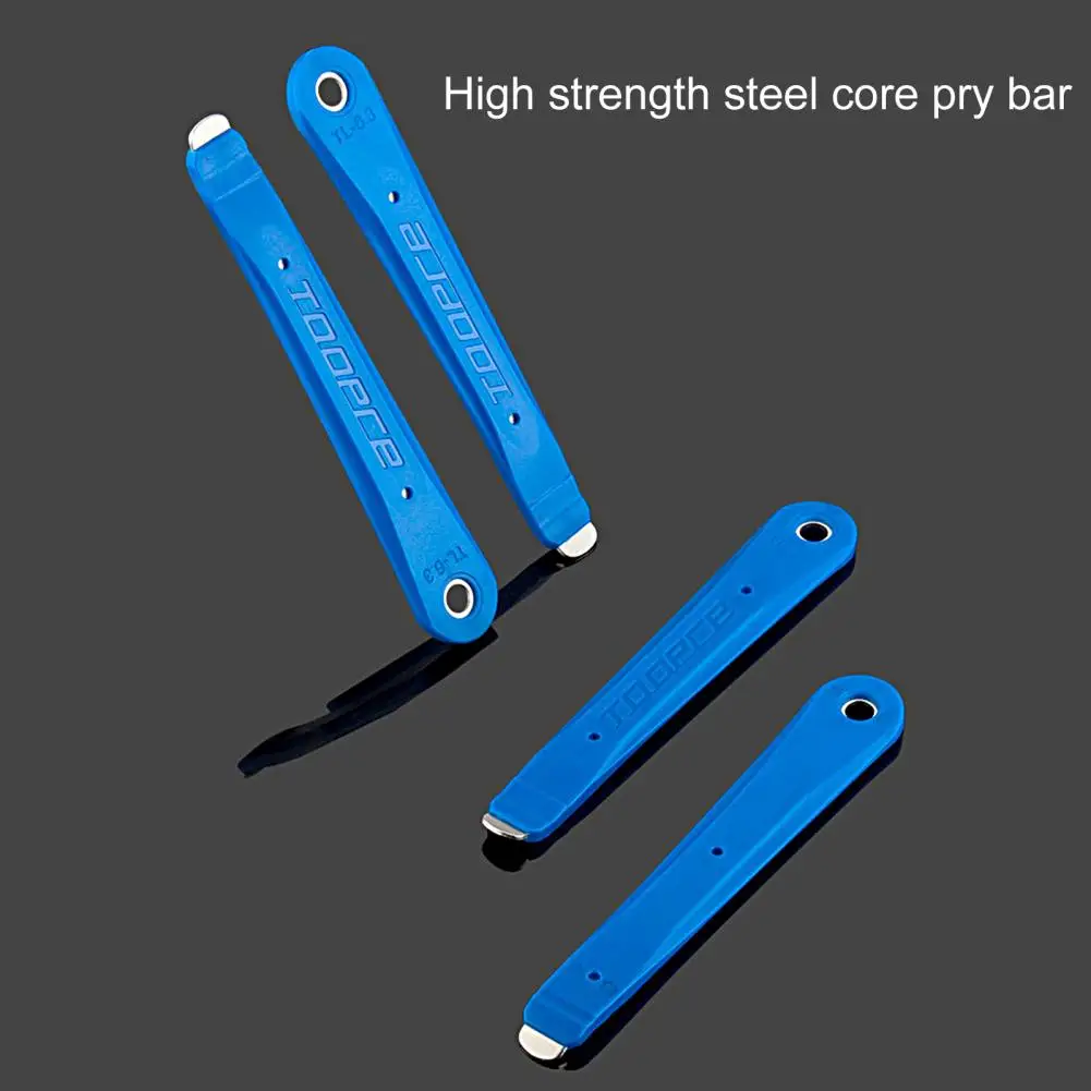 2PcsBikeTireLeversHighStrengthSteelCorePryTireAntiRustTire