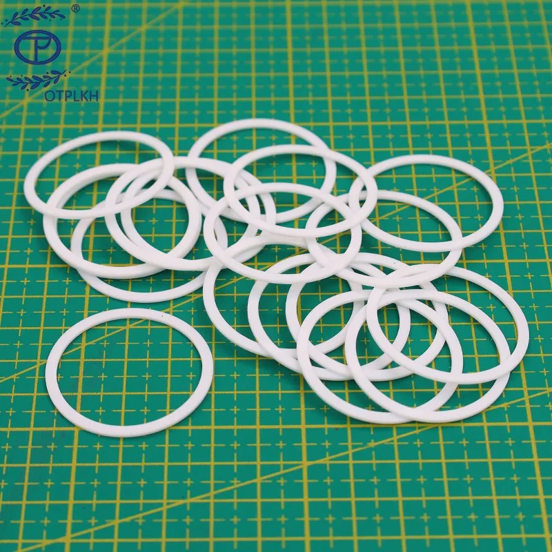 

PTFE gaskets Polytetrafluoroethylene with glass fibre liner Shim Spacer Pads otp seals shaped part Non-standard parts Customized