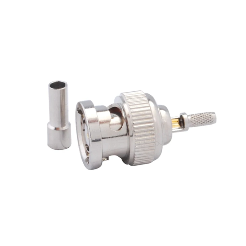 Superbat 10pcs RP-BNC Crimp Male/Female Pins RF Coaxial Connectors Set Compatible with RG316 RG179 RG178 Cables 1.13mm 1.37mm