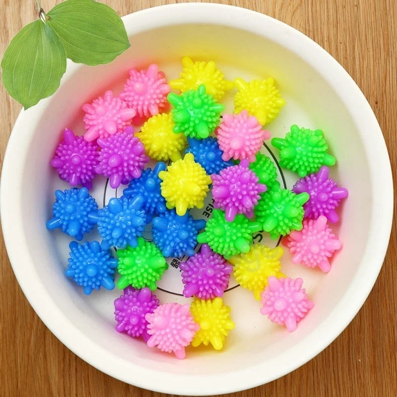 

PVC Decontaminate Laundries Ball Magic Cleaning Clothing Balls Starfish Shape Solid Clean Ball Household Laundry Products BH6454