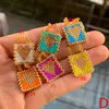 6PCS, Rainbow Heart Cross Pendant Miyuki Bead Necklace Charm, Love Bracelet Charm Colorful Accessories 5